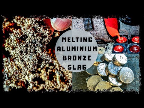 ALUMINIUM BRONZE SLAG MELTING - How Much Recovery From Remelting Old Slag - Casting Coin Blanks