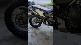 SC Project rally raid slip-on exhaust on the 2025 Tenere 700 #adventuremotorcycle #rally #exhaust