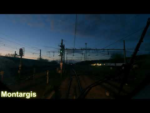[Cab Ride] Ligne R Montargis à Paris Gare de Lyon via Morêt - Veneux-les-Sablons (Z57000) (Nuit)