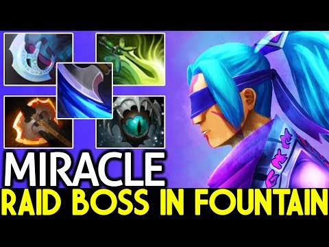 MIRACLE [Anti Mage] Raid Boss in Fountain Top Rank China 7.22 Dota 2