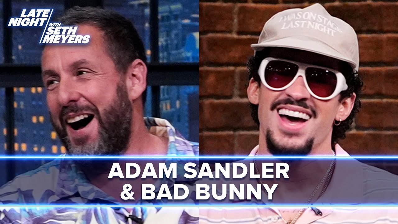 Adam Sandler and Bad Bunny Freaked Out When They First Met Each Other, Talk Happy Gilmore 2 Cameos - YouTube