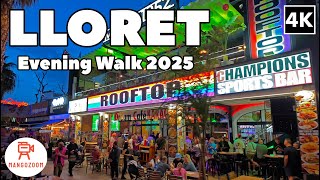 Lloret de Mar, Spain 2025 - Evening Walking Tour | With Captions
