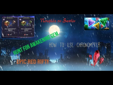 MCOC EPIC Red Rift.What are Rifts? How to use Chronometer? Thoughts on Seatin.