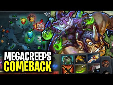 COMEBACK IS REAL MEGACREEPS COMEBACK FULL ITEMS ALCHEMIST WITH GIANT RING | DOTA 2