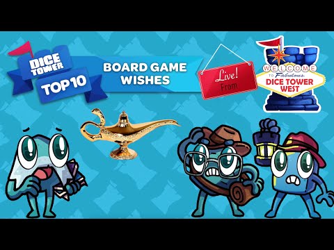 Top 10 Board Game Wishes - Live From Dice Tower West 2025