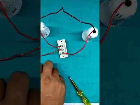 two bulb one switch connection  |#shorts #eletricwork