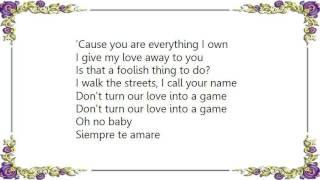 Boy George - Siempre Te Amare Lyrics