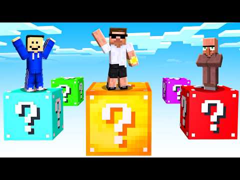 Who Will Win Gaint Lucky Block Race in Minecraft ??