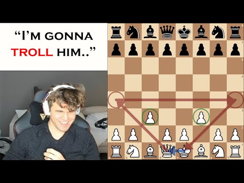 Magnus trolls his opponent with this really Strange opening