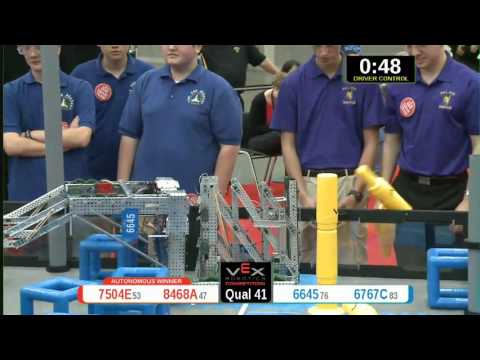 2015 VRC Math Q41 - 7504E 8468A vs 6645 6767C - 68 to 11 - VEX Worlds 2015 - Math Division
