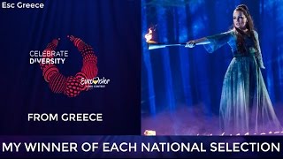 Eurovision 2017: MY WINNER OF EACH NATIONAL SELECTION (With Rate)