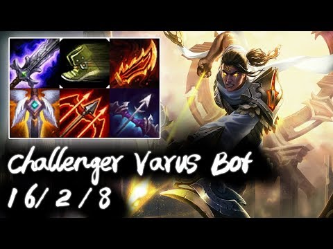 Challenger Varus Bot vs Vayne | KR #1 Challenger | Korea High Elo Replays