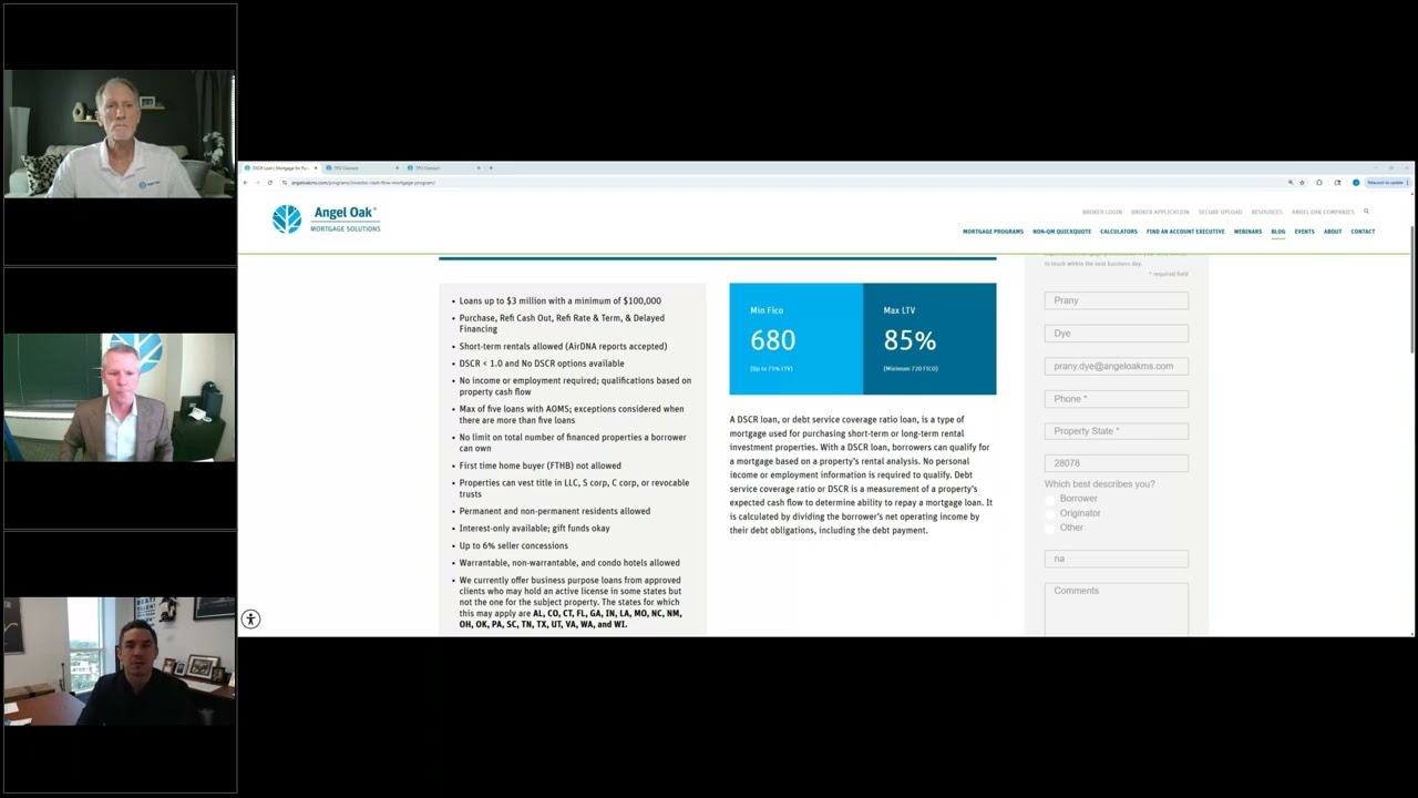 DSCR Deep Dive Webinar - August 28 2025