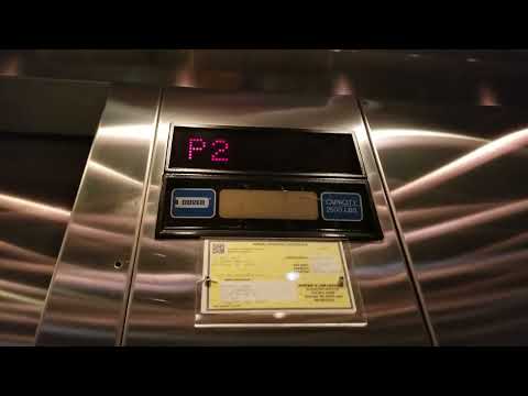 Pre-Renovation: 1986 Dover Impulse Hydraulic Parking Elevators @ Columbia West Building, Bellevue WA