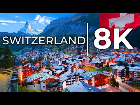Switzerland 🇨🇭 in 8K - Switzerland in 8K ULTRA HD HDR Tour 60 FPS