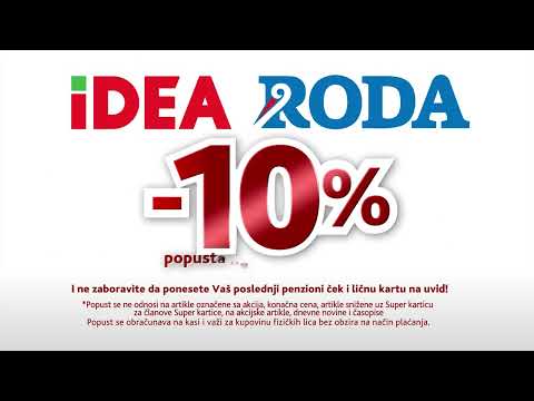 IDEA i RODA I Popust za penzionere 25-26.10.2023.
