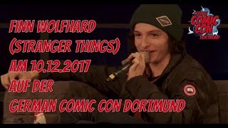 Finn Wolfhard (Stranger Things) Panel @ German Comic Con Dortmund 2017