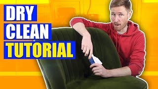 How to Dry Clean Upholstery at Home | How to Clean Dry Clean Only Furniture