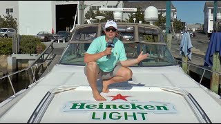 Heineken Light Boat at Tugboats in Hyannis Marina