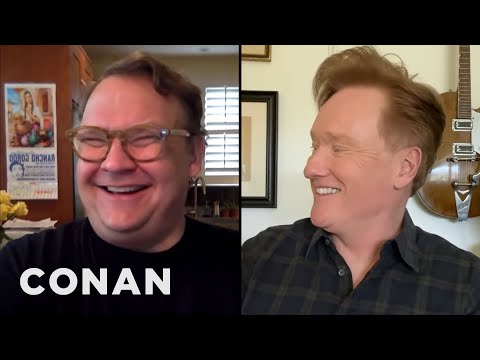 Andy Reacts To Conan’s Monologue Jokes | CONAN on TBS