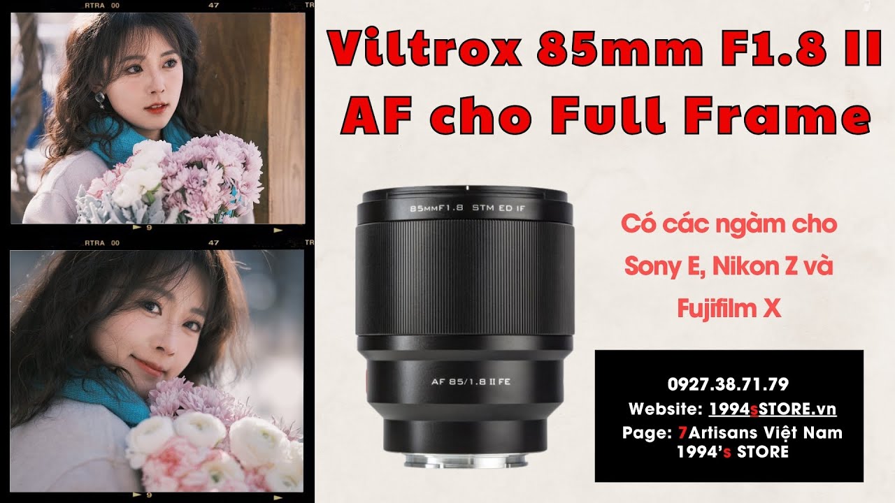 Video Viltrox 85mm F1.8 II AF Full-Frame Chân Dung Xóa Phông