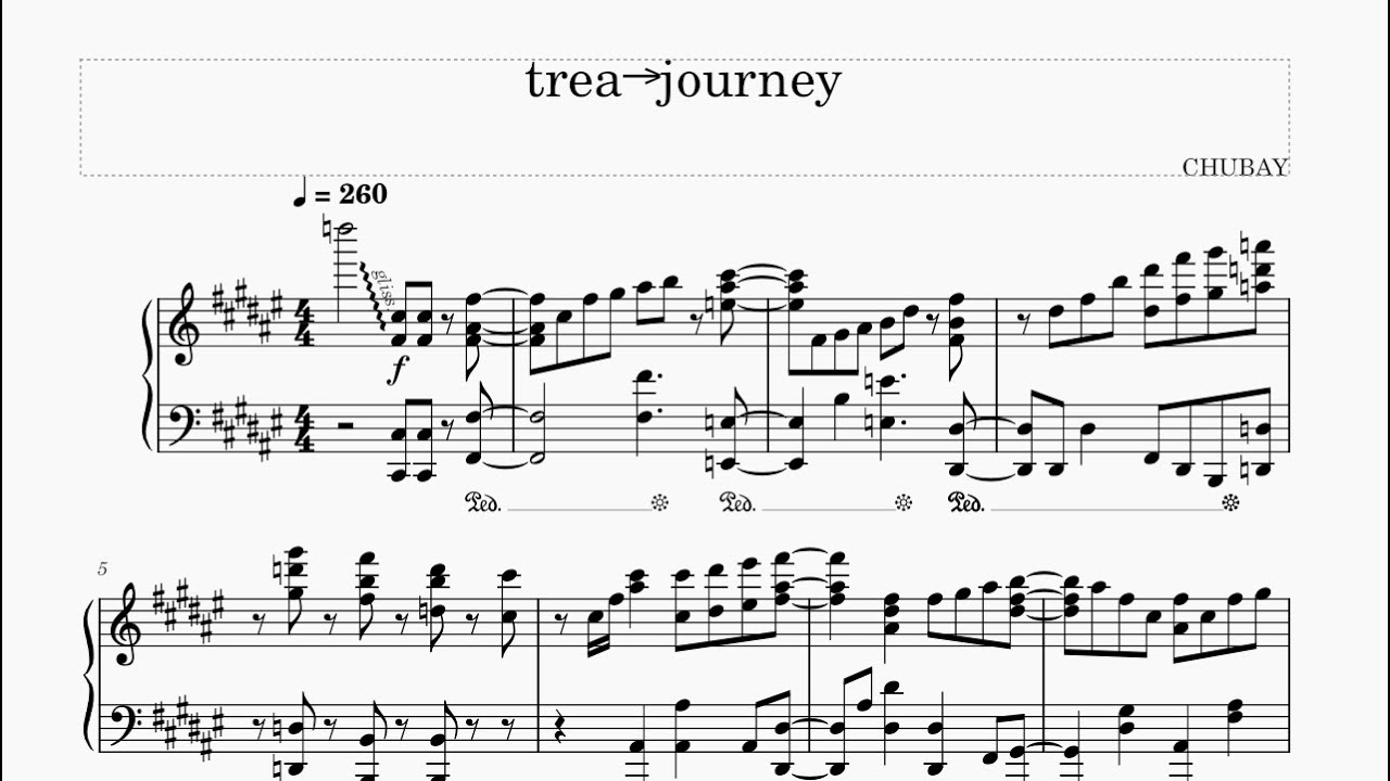 【ピアノアレンジ】trea→journey【SDVX】