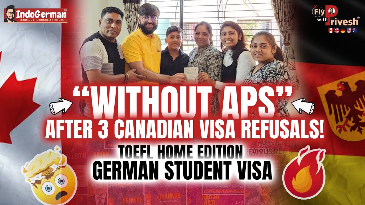 🛫 Hey! I am Flying Germany 🎓 🇮🇳German Student Visa After 3 Canada Student Visa Refusals 🇩🇪#bestagent