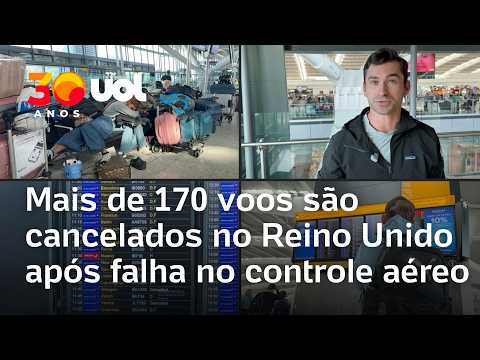 Mais de 170 voos são cancelados no Reino Unido após falha no controle aéreo
