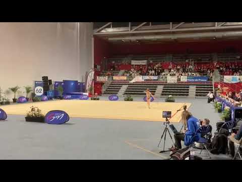 Hélène Karbanov Senior cerceau. Championnat de France Calais 2022