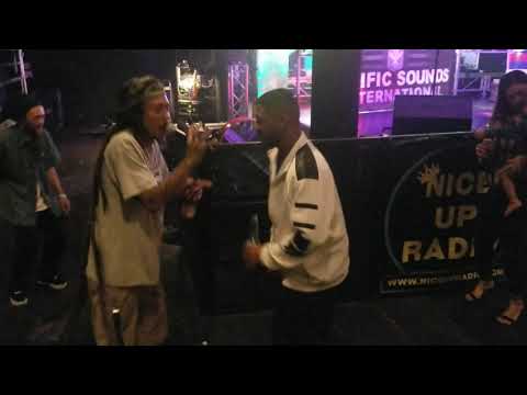 Ras Mikey on mic at HRE 2019