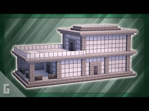 Greg Builds - Minecraft: How to Build a Stone Modern House (#48)