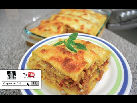 LASAÑA a la Boloñesa | VICKY RECETA FACIL