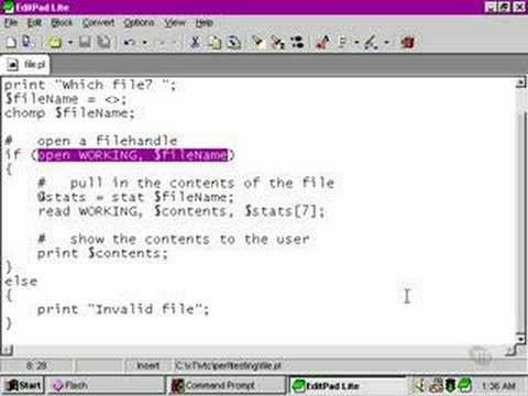 Perl Tutorials -Part 78- Refining the script: 1