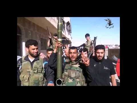 استعداد عناصر لواء تحرير حوران لضرب حاجز السكة في درعا المحطة