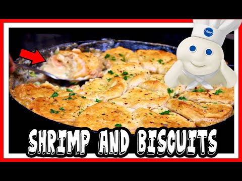 ONE PAN Cajun Shrimp & Biscuit Casserole! - Easy...