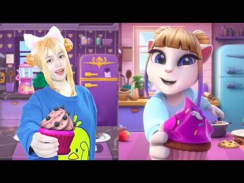 The Girl Cosplay Imitating Angela Makes Super Cute Cakes - My Talking Angela Real Life