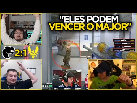 REAÇÕES DOS GRINGOS com A FURIA da VITALITY OUTRA VEZ! (LEGENDADO)