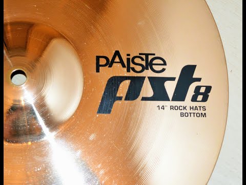 [JCN Drum Parts And Cymbals] Demo - Hi Hat PAISTE - PST 8 Rock Hats - 14" (Made in Switzerland)