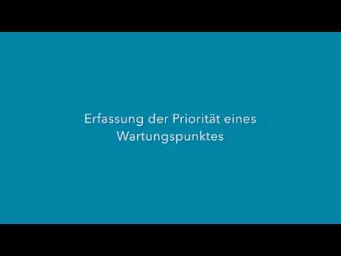 Erfassung der Priorität eines Wartungs-, Reparatur- oder Restaurationspunktes