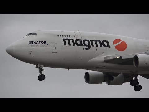 Magma Aviation Boeing 747-400(F) TF-AMI Landing At Frankfurt Airport