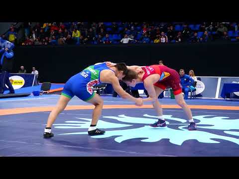 FS   57 kg Qualif  53 UKR TARAS MARKOVYCH 18 BLR ULADZISLAU ANDREYEU 19