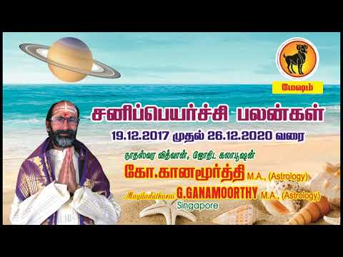 01   Sani  Peyarchi   Palangal    Mesha  Rasi   (  சனி பெயர்ச்சி  (  மேஷ  இராசி )  2017  --  2020 )