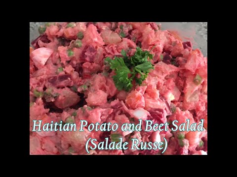 Haitian Potato and Beet Salad (Salade Russe)