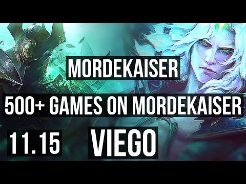 MORDEKAISER vs VIEGO (JUNGLE) | 5/0/6, 500+ games | EUW Master | v11.15