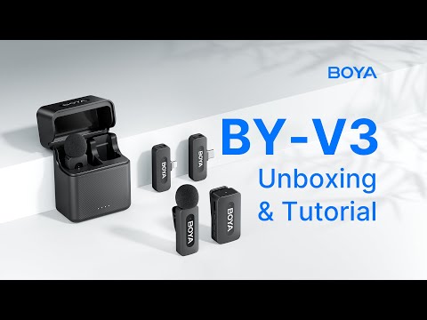 BOYA BY-V3 Combo Ultracompact 2pcs Lightning/Type-C Wireless Black BOYA BY-V3 Combo Ultracompact 2pcs Lightning/Type-C Wireless Black
