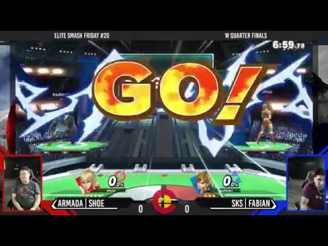 Elite Smash Friday #20 - Armada|Shoe (ZSS) Vs. SKS|Fabian (Link) - Winners Quarterfinals
