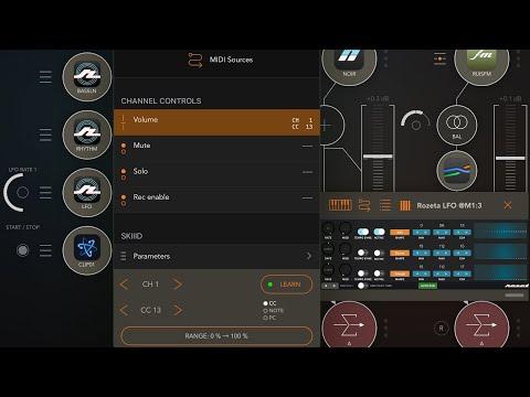 Tutorial app Rozeta LFO automating AUM[SKIIID] HQ (iPad5 - Zé Osório)