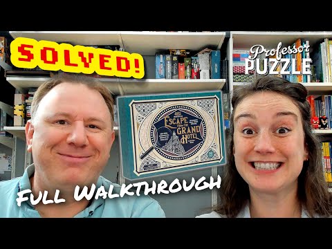Escape the Grand Hotel by Professor Puzzle - full walkthrough + solution with Dr Gareth and Laura
