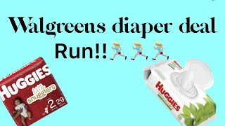 Walgreens diaper deal!! Run!!