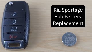 How To Replace or Change Kia Sportage Remote Key Fob Battery 2017 - 2020